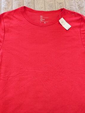 ​Gap The Modern Tee - Vibrant Coral Short Sleeve Crewneck - Size XL - CB
